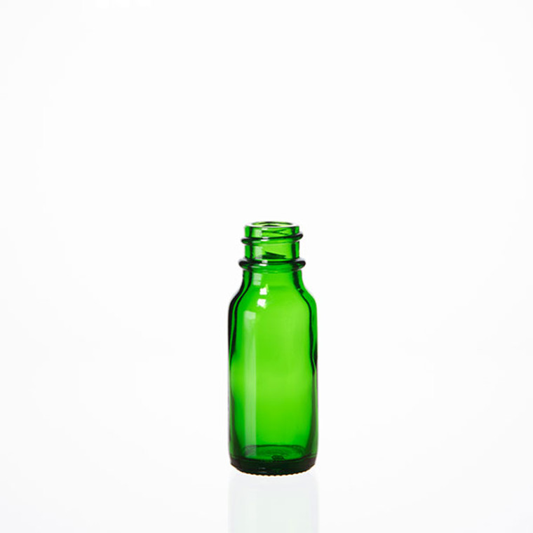 1-2 oz boston round green bottle