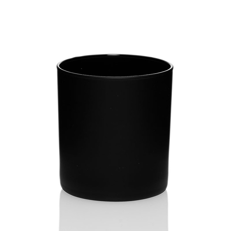 matte black candle jar