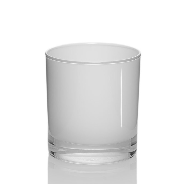 white candle jar