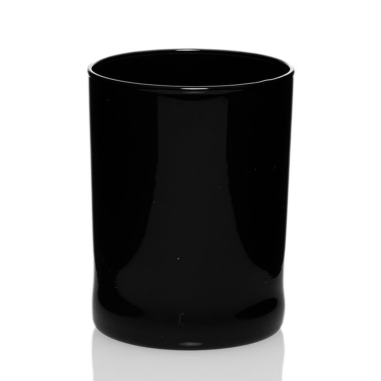 matte black candle jar