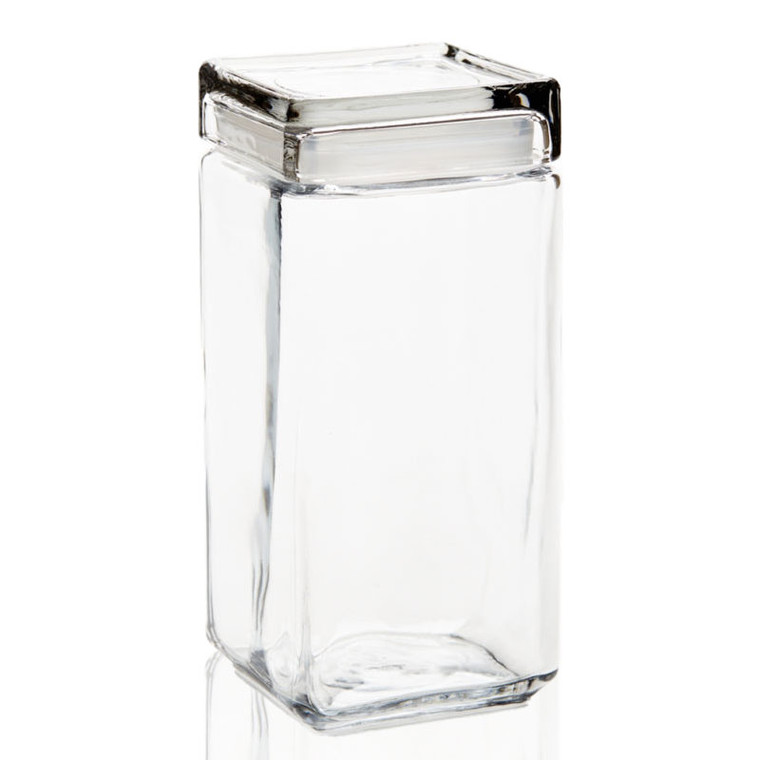 2 qt tall square jar