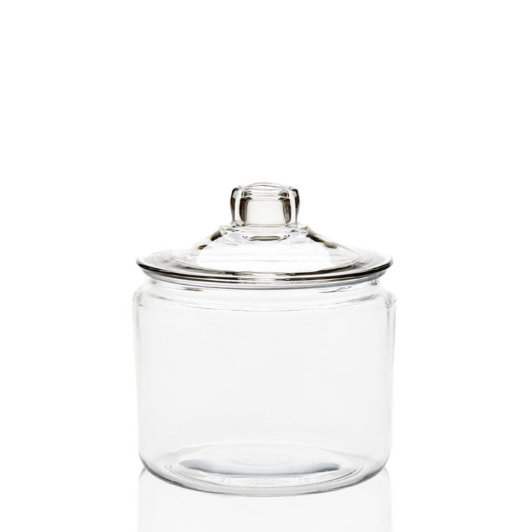 3 quart heritage hill glass storage jar