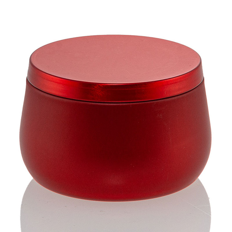 Red bubble tin