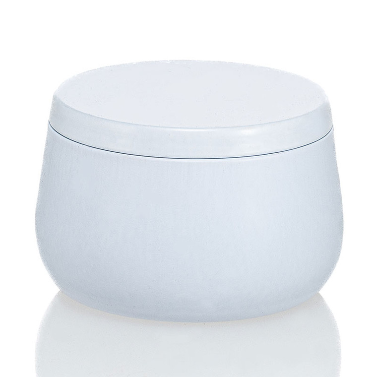 White bubble tin