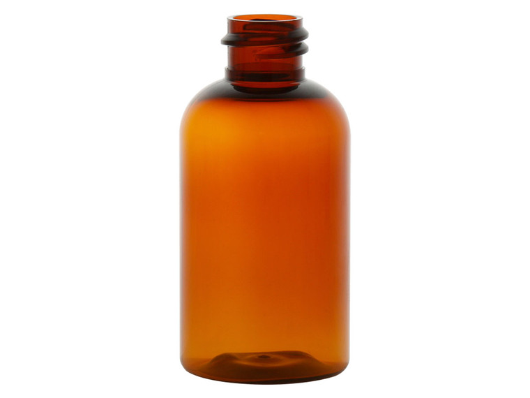2 oz Amber PET Boston Round Bottle
