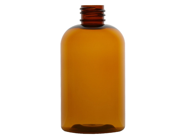Amber boston round bottle