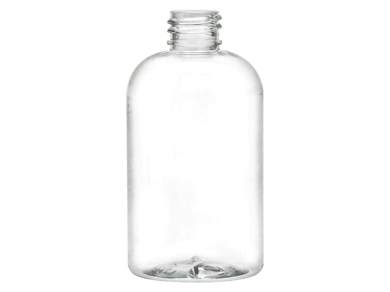 4 oz clear boston round bottle