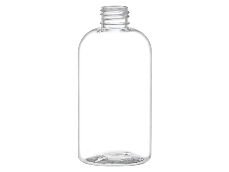 8 oz Clear Boston Round Bottle