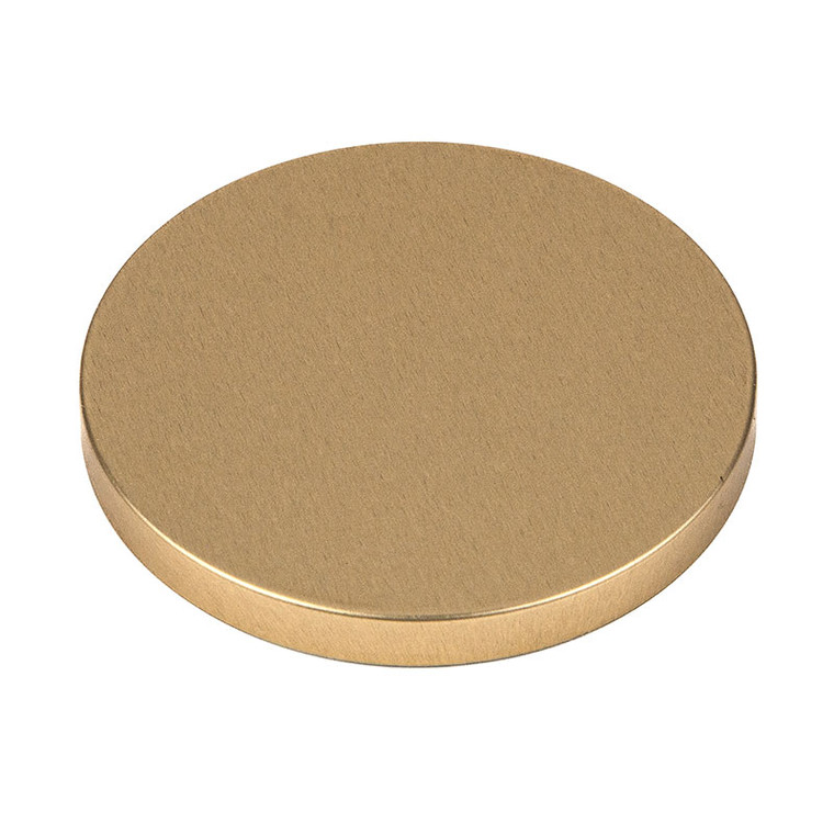 Brushed gold candle lid