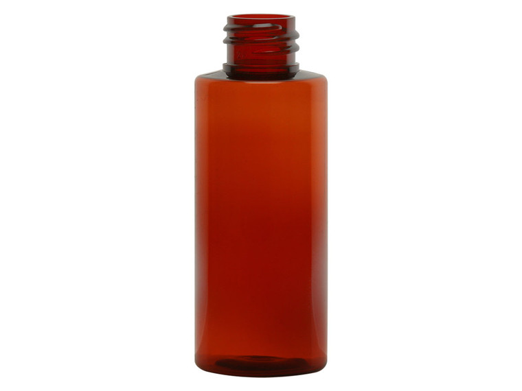 2 oz Amber PET Cylinder Bottle