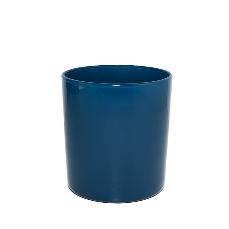 indigo blue candle Jar