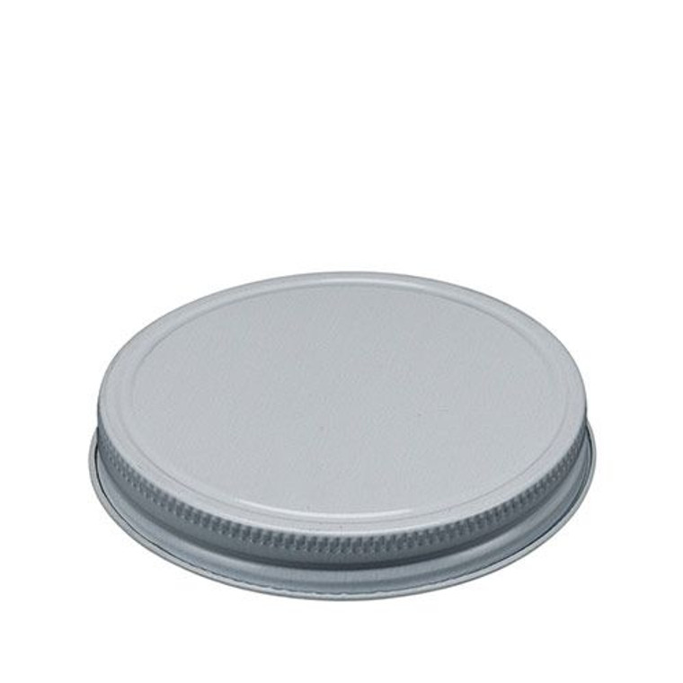 White screw cap for glass jar