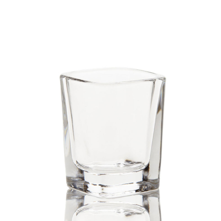 small square candle jar