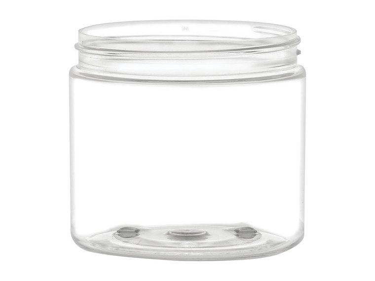 clear plastic jar