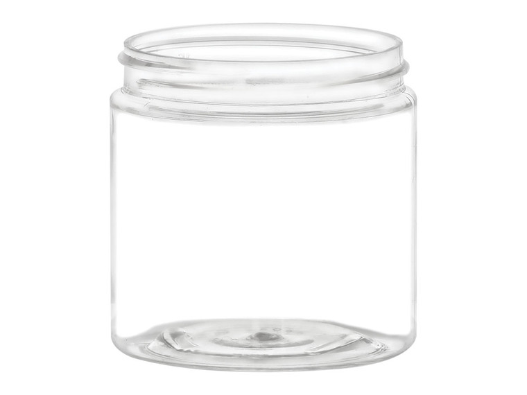 clear plastic jar