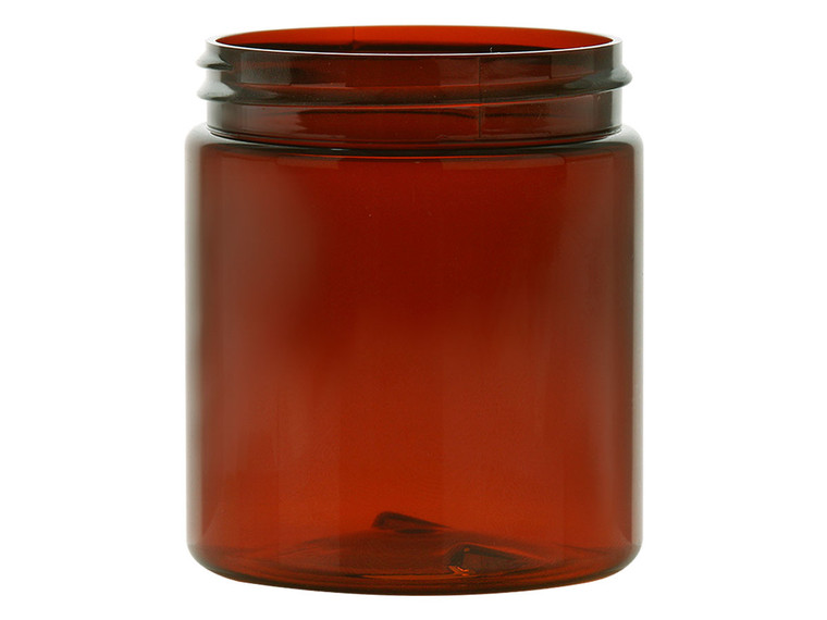 Plastic amber jar