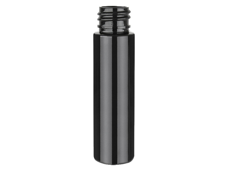 tall black PET bottle 1 oz